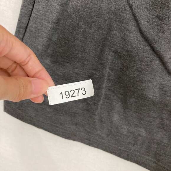 LALABU Soothe Short Sleeve Shirt Kangaroo Pouch Gray Size XL - Picture 11 of 11